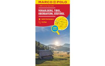 Road Maps MARCO POLO Regionalkarte Österreich Blatt 03 Vorarlberg, Tirol Mairs Geographischer Verlag Kurt Mair GmbH. & Co.