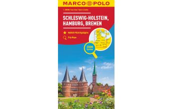 Straßenkarten MARCO POLO Regionalkarte Deutschland Blatt 01 Schleswig-Holstein 1:200 000 Mairs Geographischer Verlag Kurt Mair GmbH. & Co.