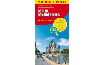 Road Maps MARCO POLO Straßenkarte 4 Deutschland, Berlin - Brandenburg 1:200 000 Mairs Geographischer Verlag Kurt Mair GmbH. & Co.