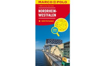 Road Maps MARCO POLO Karte Blatt 5 Deutschland, Nordrhein-Westfalen 1:200 000 Mairs Geographischer Verlag Kurt Mair GmbH. & Co.