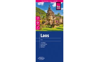 Straßenkarten Asien Reise Know-How Landkarte Laos (1:600.000) mit Luang Prabang, Vang Vieng, Vientiane Reise Know-How