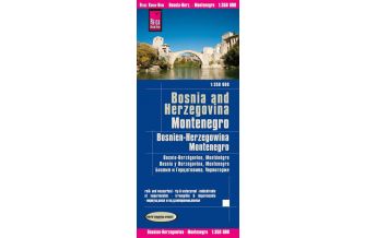 Straßenkarten Bosnien-Herzegowina Reise Know-How Landkarte Bosnien-Herzegowina, Montenegro (1:350.000) Reise Know-How