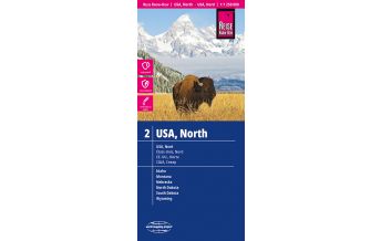 Straßenkarten Nord- und Mittelamerika Reise Know-How Landkarte USA 02, Nord (1:1.250.000) : Idaho, Montana, Wyoming, North Dakota, South Dakota, Nebraska Reise Know-How