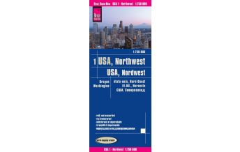 Straßenkarten Reise Know-How Landkarte USA 01, Nordwest (1:750.000) : Washington und Oregon Reise Know-How
