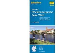 Cycling Maps Bikeline-Radkarte RK-MV05, Mecklenburgische Seen West 1:75.000 Verlag Esterbauer GmbH