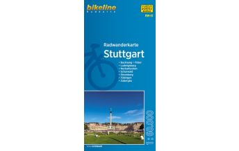 Radkarten Bikeline-Radwanderkarte RW-S1, Stuttgart 1:60.000 Verlag Esterbauer GmbH