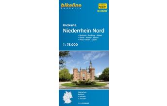 Radkarten Bikeline-Radkarte RK-NRW03, Niederrhein Nord 1:75.000 Verlag Esterbauer GmbH