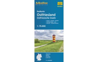 Radkarten Deutschland Bikeline Radkarte RK-NDS01, Ostfriesland, Ostfriesische Inseln 1:75.000 Verlag Esterbauer GmbH