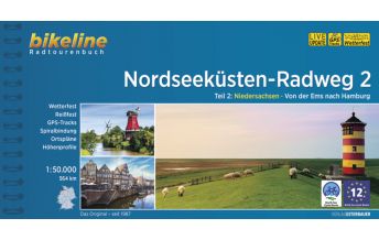 Radführer Bikeline Radtourenbuch Nordseeküsten-Radweg, Band 2, 1:75.000 Verlag Esterbauer GmbH