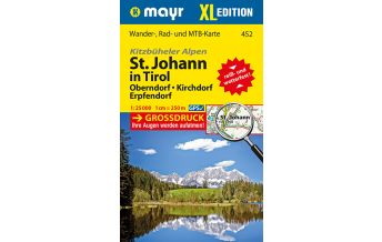Wanderkarten Tirol Mayr-Wander-, Rad- & MTB-Karte 452, St. Johann in Tirol XL 1:25.000 Mayr Verlag