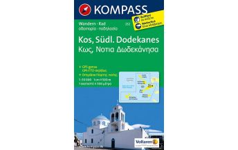 Hiking Maps Aegean Islands Kompass-Karte 252, Kos, Südlicher Dodekanes 1:50.000 Kompass-Karten GmbH