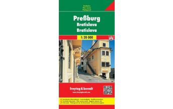 f&b City Maps Stadtplan Preßburg/Bratislava 1:20.000 Freytag-Berndt und ARTARIA