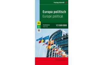 f&b Road Maps Europa politisch, Straßenkarte 1:3.500.000, freytag & berndt Freytag-Berndt und ARTARIA