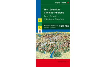 f&b Road Maps freytag & berndt Autokarte Tirol - Dolomiten - Gardasee - Panorama 1:450.000 Freytag-Berndt und ARTARIA