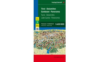 f&b Road Maps freytag & berndt Autokarte Tirol - Dolomiten - Gardasee - Panorama 1:450.000 Freytag-Berndt und ARTARIA