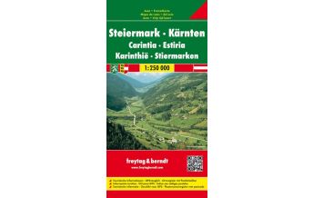 f&b Road Maps freytag & berndt Auto + Freizeitkarte, Steiermark - Kärnten 1:250.000 Freytag-Berndt und ARTARIA