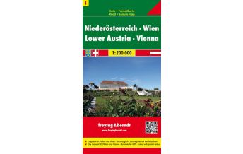 f&b Straßenkarten freytag & berndt Auto + Freizeitkarte Niederösterreich - Wien 1:200.000 Freytag-Berndt und ARTARIA