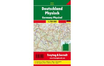 f&b Straßenkarten Wandkarte: Deutschland physisch 1:700.000 Freytag-Berndt und Artaria