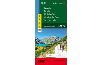 f&b Wanderkarten WK 221 Liesertal - Maltatal - Millstätter See - Spittal a.d. Drau - Nockalmstraße, Wanderkarte 1:50.000 Freytag-Berndt und ARTARIA