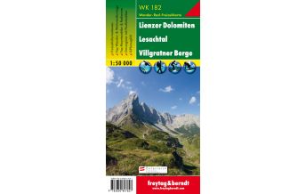 f&b Wanderkarten WK 182 Lienzer Dolomiten - Lesachtal - Villgratner Berge, Wanderkarte 1:50.000 Freytag-Berndt und ARTARIA