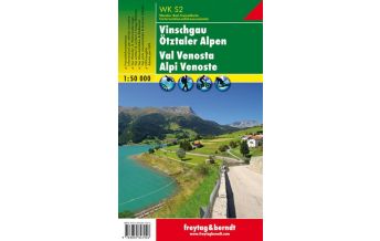 f&b Wanderkarten WK S2 Vinschgau - Ötztaler Alpen, Wanderkarte 1:50.000 Freytag-Berndt und ARTARIA