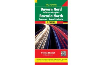 f&b Road Maps f&b Auto + Freizeitkarte 2, Bayern Nord & Mitte 1:200.000 Freytag-Berndt und ARTARIA