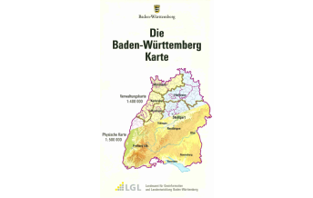 Schulhandkarten Die Baden-Württemberg Karte Landesvermessungsamt Baden-Württemberg