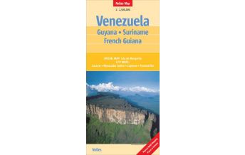Road Maps Venezuela - Guyana - Suriname - French Guiana Nelles-Verlag