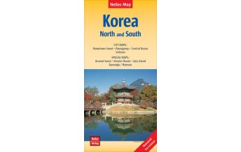 Road Maps Nelles Map Landkarte Korea: North and South Nelles-Verlag