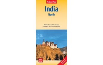 Road Maps Nelles Map - India North Indien Nord 1:1.500.000 Nelles-Verlag
