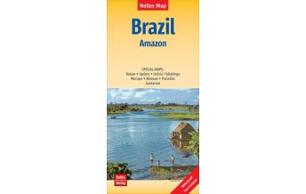 Road Maps Nelles Map Landkarte Brazil: Amazon Nelles-Verlag