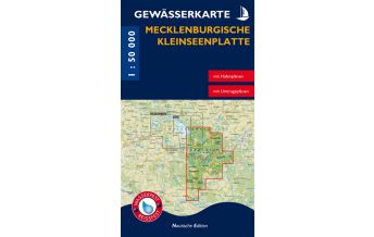 Kanusport Gewässerkarte Mecklenburgische Kleinseenplatte 1:50.000 grünes herz - verlag für tourismus Dr. Lutz Gebhardt