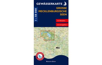 Canoeing Gewässerkarte Große Mecklenburgische Seen 1:50.000 grünes herz - verlag für tourismus Dr. Lutz Gebhardt