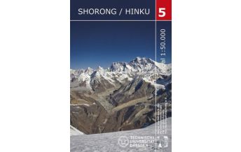 Wanderkarten Himalaya Trekking-Karte Blatt 5, Shorong, Hinku 1:50.000 Nelles-Verlag