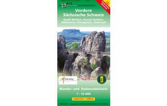 Wanderkarten Wander- und Radwanderkarte 10 Deutschland Außeralpin - Vordere Sächsische Schweiz 1:15.000 Landesamtvermessungsamt Sachsen