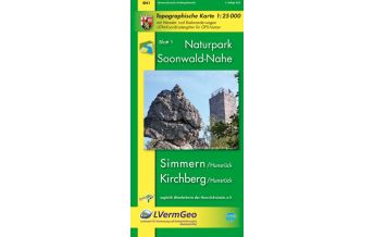 Wanderkarten Naturpark Soonwald-Nahe: Simmmern (Hunsrück) /Kirchberg (Hunsrück) (WR) Landesvermessungsamt Rheinland-Pfalz