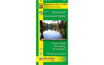 Wanderkarten Naturpark Soonwald-Nahe /Binger Wald, Stromberg, Rheinböllen (WR) Landesvermessungsamt Rheinland-Pfalz