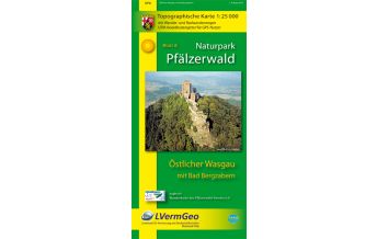 Wanderkarten Deutschland Naturpark Pfälzerwald /Östlicher Wasgau mit Bad Bergzabern (WR) Landesvermessungsamt Rheinland-Pfalz