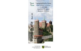 Topographische Karte Sachsen 48, Lausitzer Bergland, Bautzen, Wilthen 1:25.000 Landesamtvermessungsamt Sachsen