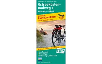 f&b Cycling Maps Ostseeküsten-Radweg 1, Flensburg - Lübeck, Radtourenkarte 1:50.000 Freytag-Berndt und ARTARIA