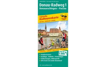 f&b Radkarten Donau-Radweg 1, Donaueschingen - Passau, Radtourenkarte 1:50.000 Freytag-Berndt und ARTARIA