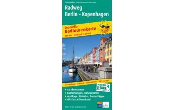 f&b Wanderkarten Radweg Berlin - Kopenhagen 1:50.000 Freytag-Berndt und ARTARIA