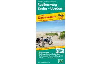 f&b Cycling Maps Radfernweg Berlin - Usedom 1:50.000, Leporello Radtourenkarte Freytag-Berndt und ARTARIA