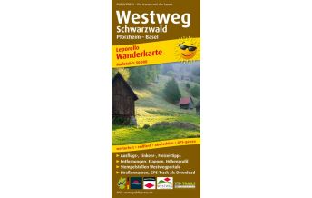 f&b Hiking Maps Westweg Schwarzwald, Wanderkarte 1:50.000 Freytag-Berndt und ARTARIA