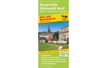 f&b Hiking Maps Bergstraße - Odenwald Nord, Rad- und Wanderkarte 1:50.000 Freytag-Berndt und ARTARIA