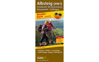 f&b Wanderkarten Albsteig (HW1), Wanderkarte 1:35.000 Freytag-Berndt und ARTARIA
