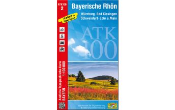 Hiking Maps Bavaria ATK100-2 Bayerische Rhön (Amtliche Topographische Karte 1:100000) LDBV