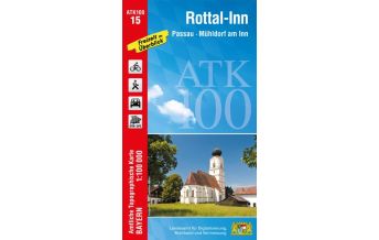 Hiking Maps Bavaria ATK100-15 Rottal-Inn (Amtliche Topographische Karte 1:100000) LDBV