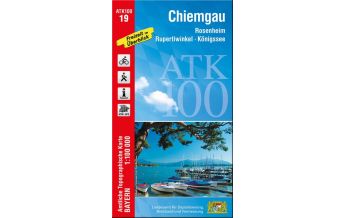 Wanderkarten Bayern Bayerische ATK100-19, Chiemgau 1:100.000 LDBV