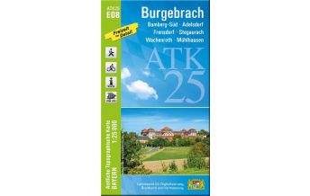 Wanderkarten Bayern Bayerische ATK25-E08, Burgebrach 1:25.000 LDBV